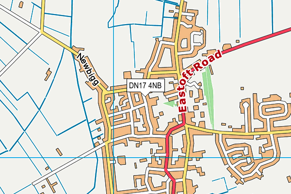 DN17 4NB map - OS VectorMap District (Ordnance Survey)