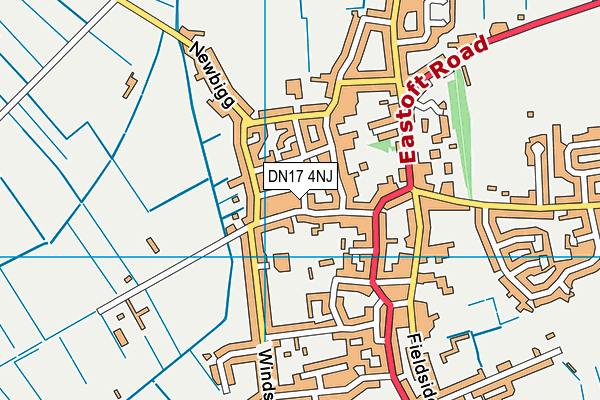 DN17 4NJ map - OS VectorMap District (Ordnance Survey)