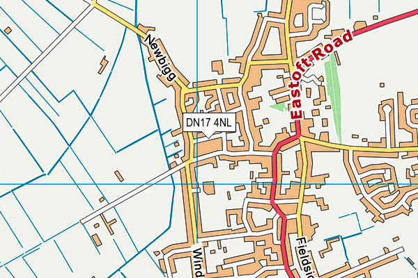 DN17 4NL map - OS VectorMap District (Ordnance Survey)