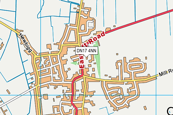 DN17 4NN map - OS VectorMap District (Ordnance Survey)