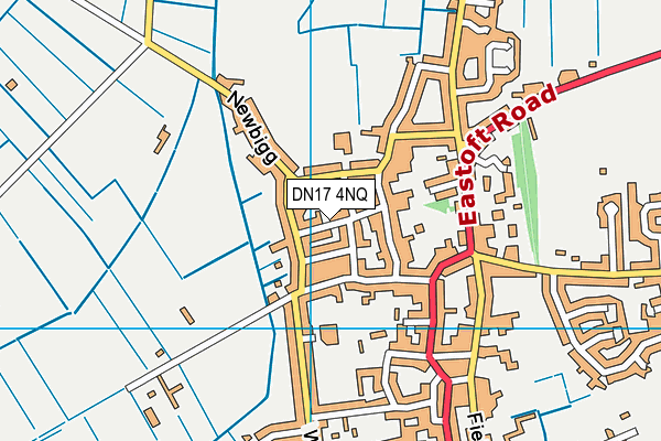 DN17 4NQ map - OS VectorMap District (Ordnance Survey)