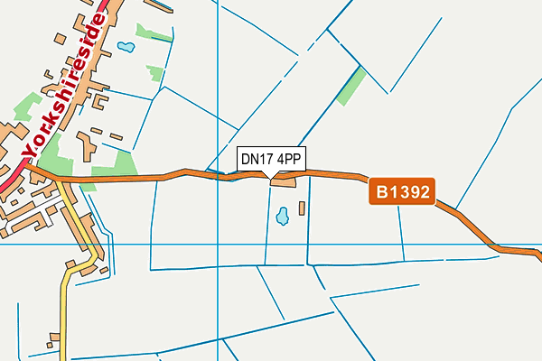 DN17 4PP map - OS VectorMap District (Ordnance Survey)