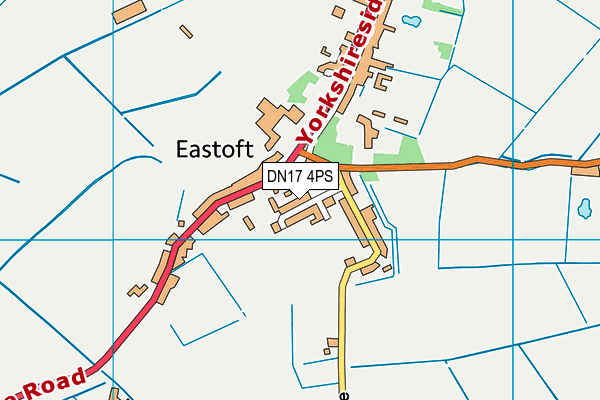 DN17 4PS map - OS VectorMap District (Ordnance Survey)