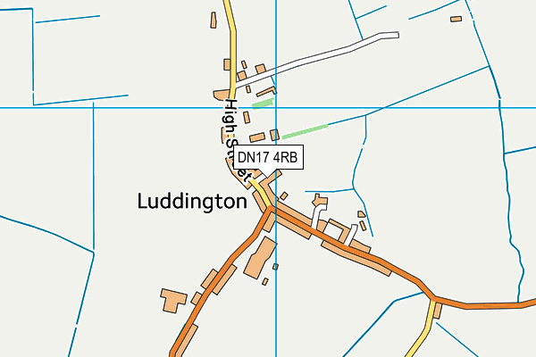 DN17 4RB map - OS VectorMap District (Ordnance Survey)