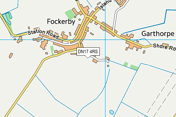 DN17 4RS map - OS VectorMap District (Ordnance Survey)