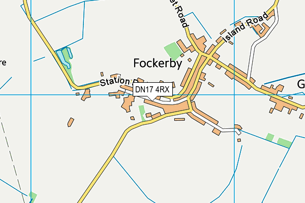 DN17 4RX map - OS VectorMap District (Ordnance Survey)