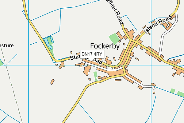 DN17 4RY map - OS VectorMap District (Ordnance Survey)