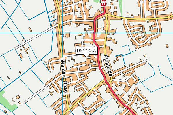 DN17 4TA map - OS VectorMap District (Ordnance Survey)