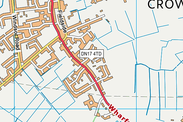 DN17 4TD map - OS VectorMap District (Ordnance Survey)