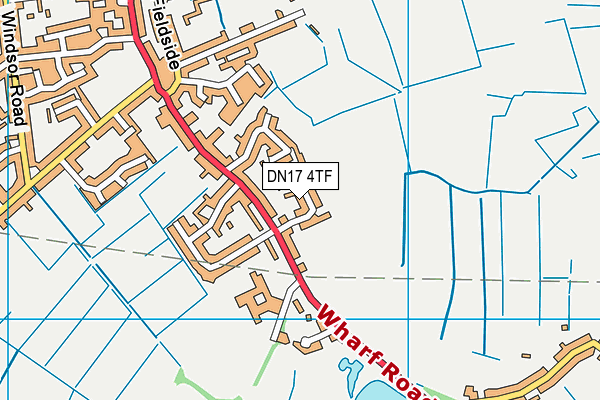 DN17 4TF map - OS VectorMap District (Ordnance Survey)