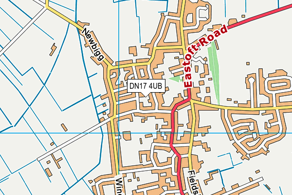 DN17 4UB map - OS VectorMap District (Ordnance Survey)