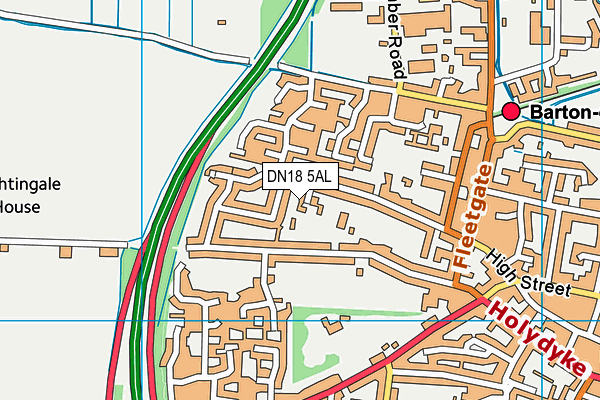 DN18 5AL map - OS VectorMap District (Ordnance Survey)