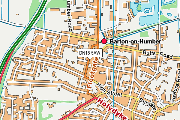 Castledyke Primary School map (DN18 5AW) - OS VectorMap District (Ordnance Survey)
