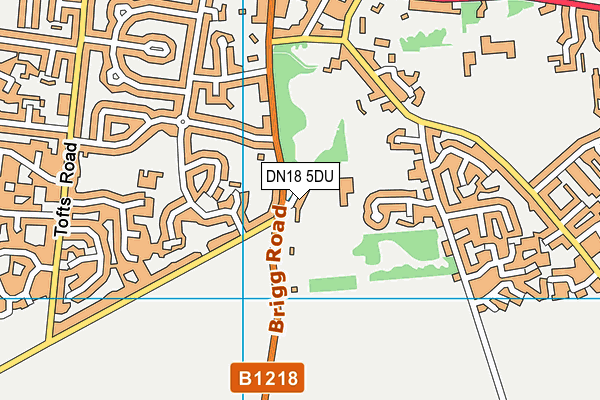 DN18 5DU map - OS VectorMap District (Ordnance Survey)