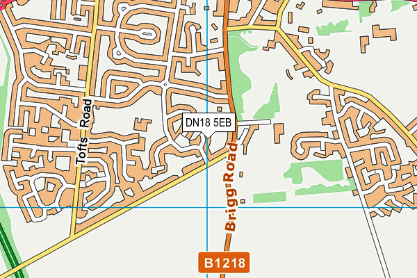 DN18 5EB map - OS VectorMap District (Ordnance Survey)