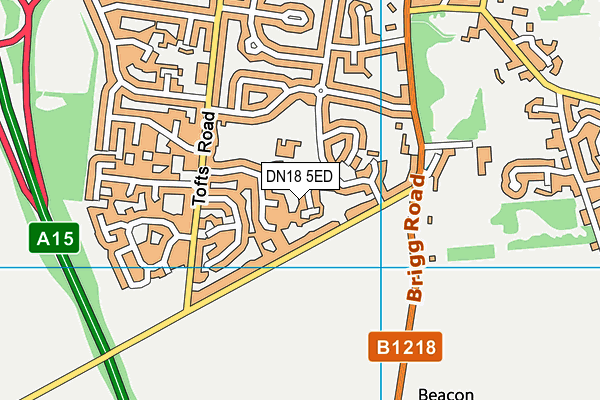DN18 5ED map - OS VectorMap District (Ordnance Survey)
