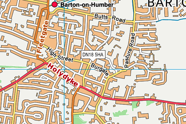 DN18 5HA map - OS VectorMap District (Ordnance Survey)