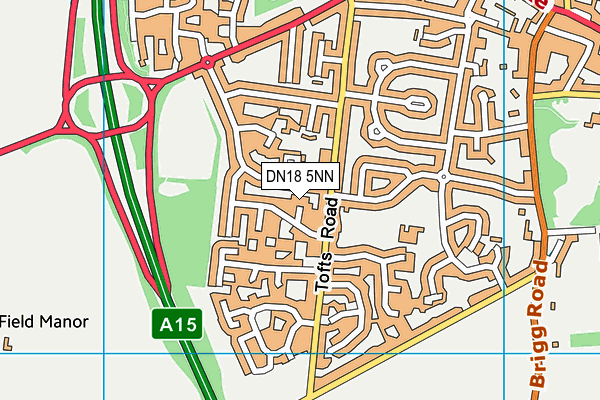 DN18 5NN map - OS VectorMap District (Ordnance Survey)