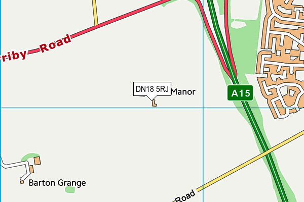 DN18 5RJ map - OS VectorMap District (Ordnance Survey)