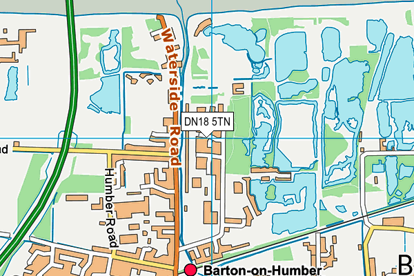 DN18 5TN map - OS VectorMap District (Ordnance Survey)