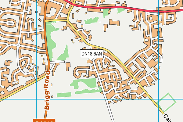 DN18 6AN map - OS VectorMap District (Ordnance Survey)
