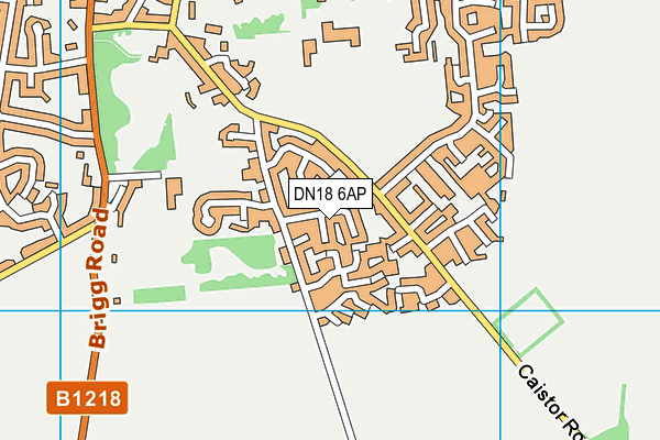 DN18 6AP map - OS VectorMap District (Ordnance Survey)