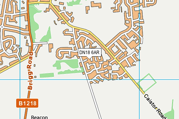 DN18 6AR map - OS VectorMap District (Ordnance Survey)