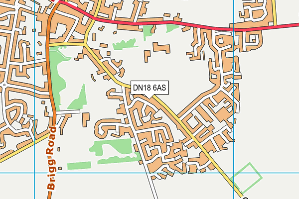 DN18 6AS map - OS VectorMap District (Ordnance Survey)