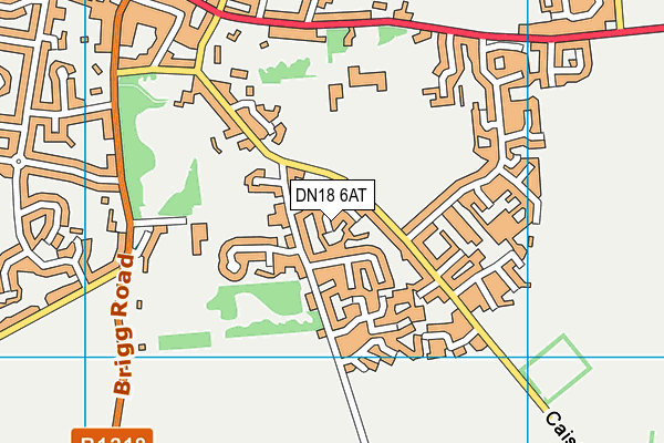 DN18 6AT map - OS VectorMap District (Ordnance Survey)