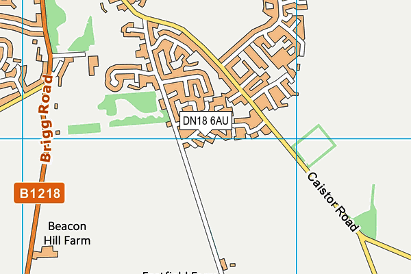 DN18 6AU map - OS VectorMap District (Ordnance Survey)