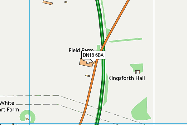 DN18 6BA map - OS VectorMap District (Ordnance Survey)