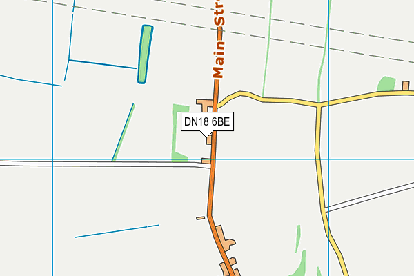DN18 6BE map - OS VectorMap District (Ordnance Survey)