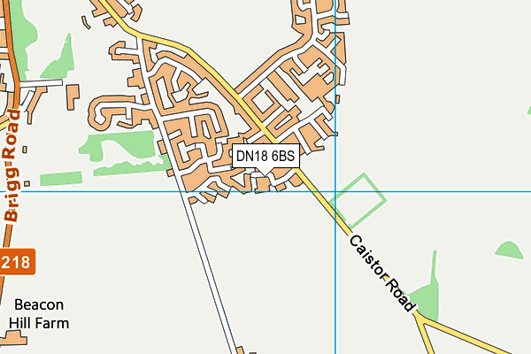 DN18 6BS map - OS VectorMap District (Ordnance Survey)