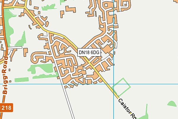 DN18 6DG map - OS VectorMap District (Ordnance Survey)
