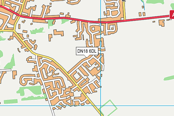 DN18 6DL map - OS VectorMap District (Ordnance Survey)