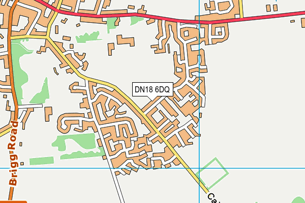 DN18 6DQ map - OS VectorMap District (Ordnance Survey)