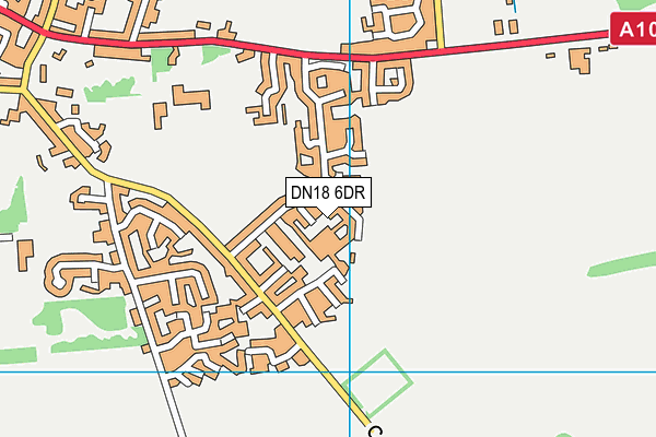 DN18 6DR map - OS VectorMap District (Ordnance Survey)