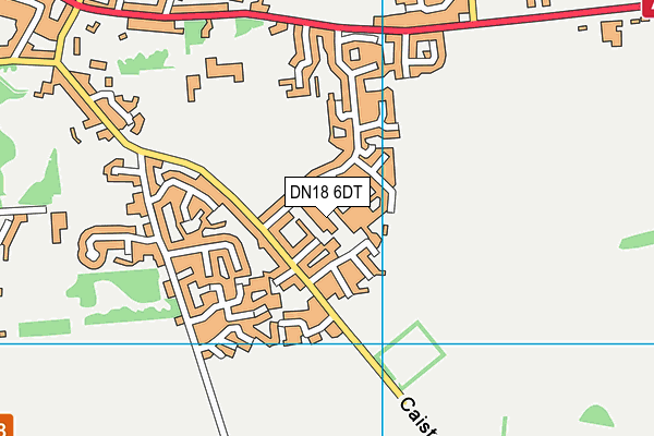 DN18 6DT map - OS VectorMap District (Ordnance Survey)
