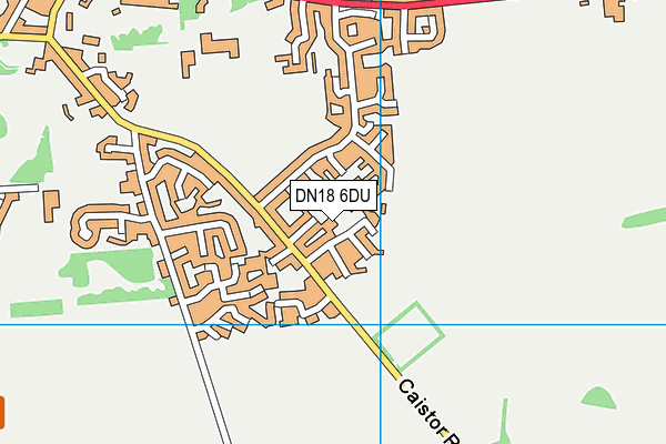 DN18 6DU map - OS VectorMap District (Ordnance Survey)