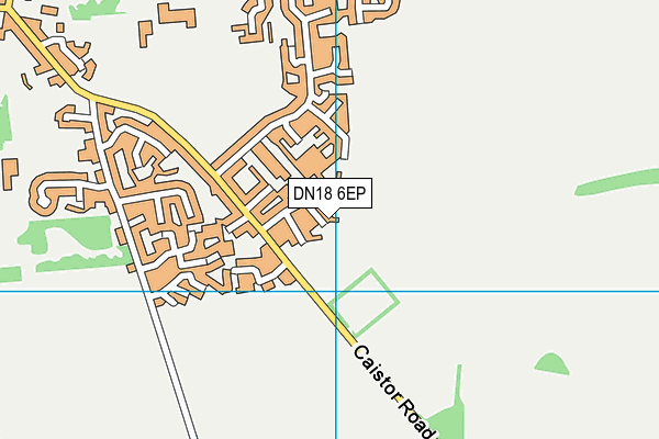 DN18 6EP map - OS VectorMap District (Ordnance Survey)