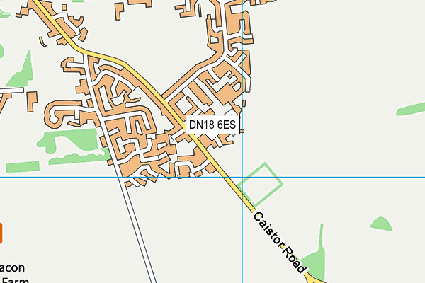DN18 6ES map - OS VectorMap District (Ordnance Survey)