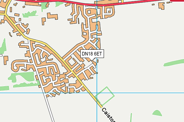 DN18 6ET map - OS VectorMap District (Ordnance Survey)