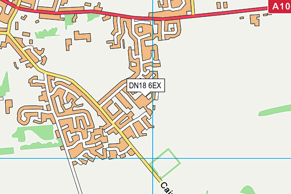 DN18 6EX map - OS VectorMap District (Ordnance Survey)