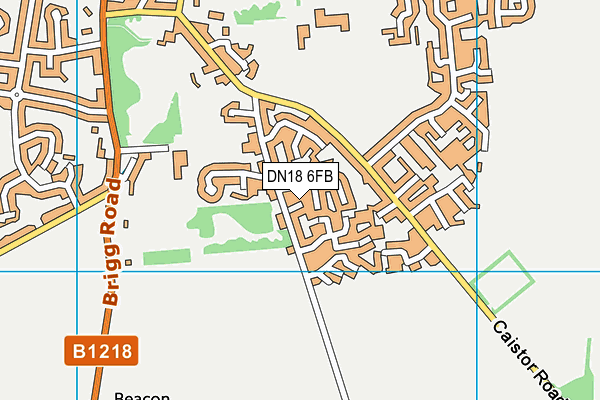 DN18 6FB map - OS VectorMap District (Ordnance Survey)