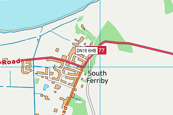 DN18 6HB map - OS VectorMap District (Ordnance Survey)