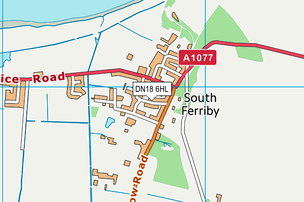 DN18 6HL map - OS VectorMap District (Ordnance Survey)