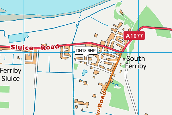 DN18 6HP map - OS VectorMap District (Ordnance Survey)