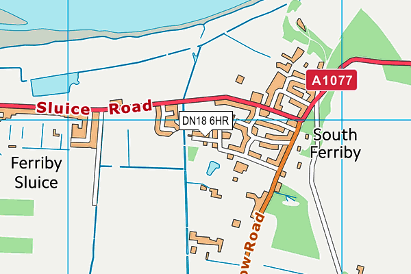 DN18 6HR map - OS VectorMap District (Ordnance Survey)
