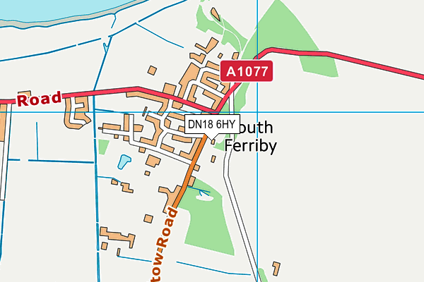 DN18 6HY map - OS VectorMap District (Ordnance Survey)