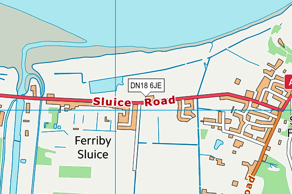 DN18 6JE map - OS VectorMap District (Ordnance Survey)